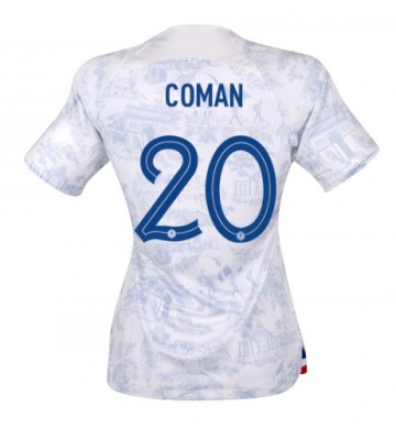 Frankrig Kingsley Coman #20 Replika Udebanetrøje Dame VM 2022 Kortærmet